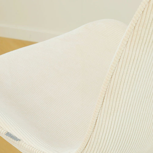 Nolon Nena-Fé Eetkamerstoel Rib Beige - Zwart Houten Onderstel - vtwonen shop