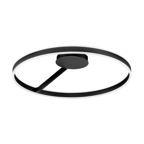 Nova Luce BIANCO Geïntegreerde LED-plafondlamp, halfverzonken, zandzwart, Triac dimbaar, 48W, 3118lm, 2700-3000-4000K kleurtemperatuur.