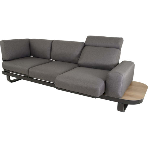 Lesli Living loungebank Zanzibar - antraciet - 102x80x35cm