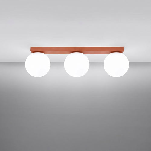 Sollux Lighting Plafondlamp YOLI 3 rode oker - 50x12x14,5cm
