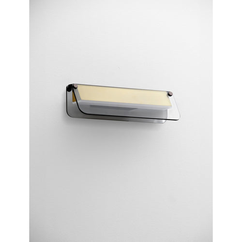 Nova Luce APNEA Geïntegreerde LED-wandlamp in zandzwart, goud en grijs, 7W, 420lm, 3000K