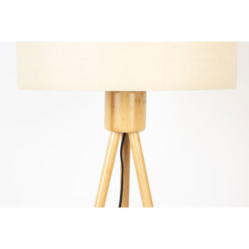 Zuiver Fan Vloerlamp/ Staande driepoot lamp Bamboo - Wit - vtwonen shop