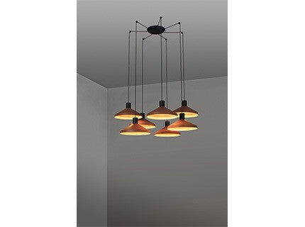 Faro KOMBO - Cluster hangende plafondlamp Oranje, E27