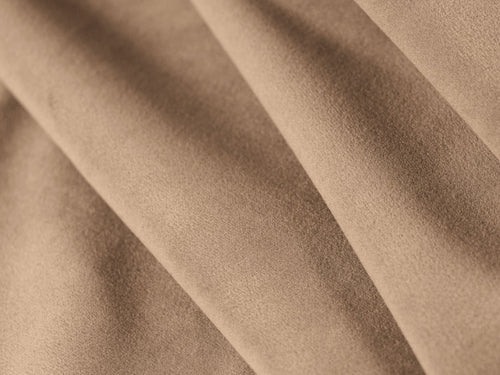 Cosmopolitan Design Omkeerbare converteerbare hoekbank met opbergdoos Tonale 4-zits, flueel beige amandel - 149x262x88cm