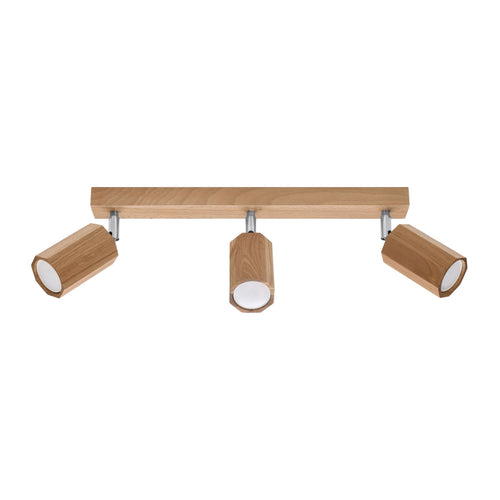 Sollux Lighting Plafondlamp ZEKE 3 eik - 45x5x20cm