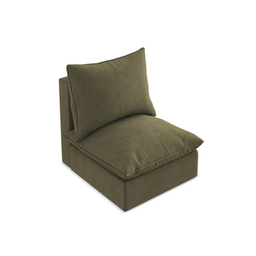 LaMiaSofa Bankmodule midden Ravenna - textuurstof - olijf - 75x90x77