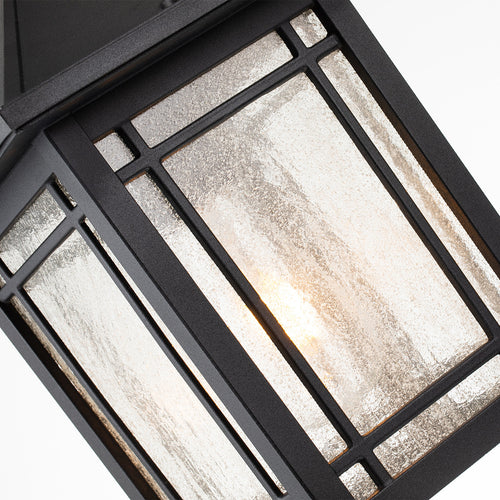 Elstead Quoizel Cedar Hanglamp voor buiten, zwart, IP44