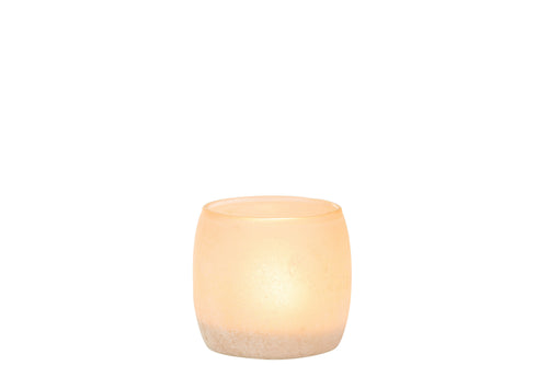 J-Line windlicht Poeder - glas - roze - small - 2 stuks - vtwonen shop