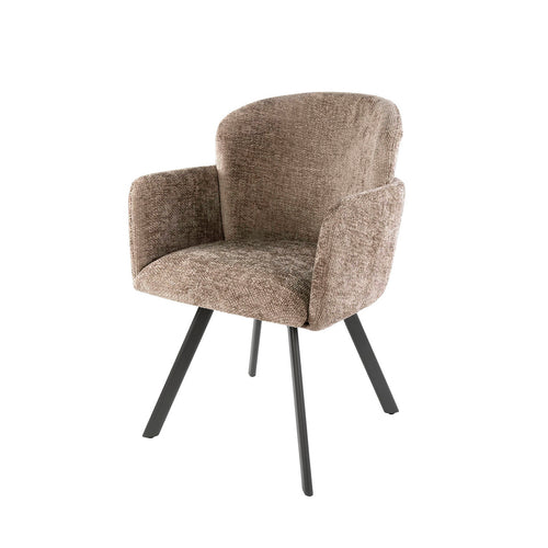 Giga Meubel Eetkamerstoel Embrace - Champagne - Draaibaar - Set van 2 - vtwonen shop