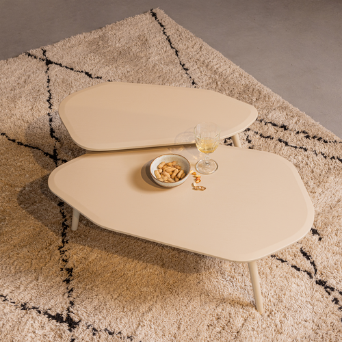 WOOOD bijzettafel Davina - MDF - Dust - 40x90x50 - vtwonen shop