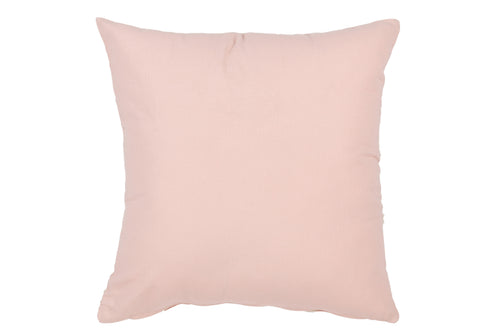 J-Line kussen Abstract Gezichten - katoen - lichtroze/wit