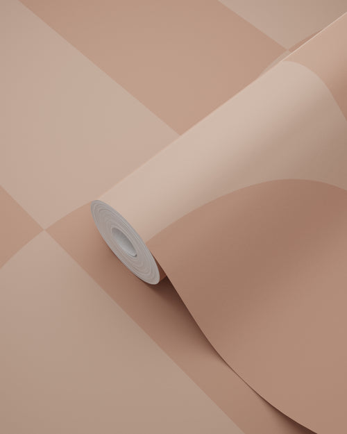 ESTAhome behang art deco bogen terracotta roze - 53 cm x 10.05 m - 131238 - vtwonen shop