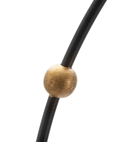 Zwart metalen wandklok Ø 61x4,5 cm
