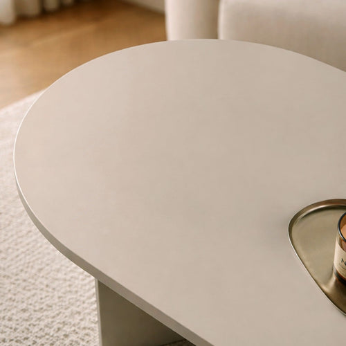 Calicosy - IRIS Ovale salontafel L119 cm - Kasjmier - 60x119x39,8 cm