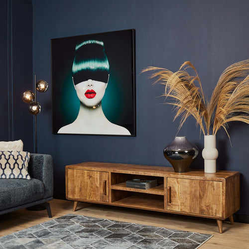 StarFurn Tv-Meubel Omaha - Naturel Mangohout - 180x45x50cm
