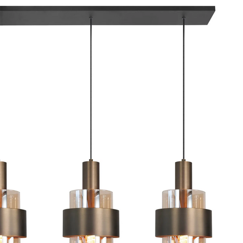 Highlight hanglamp Marrone - 4 lichts - 110  x 150   cm - brons