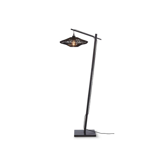 GOOD&MOJO vloerlamp Zanzibar - zwart - Ø40cm - vtwonen shop