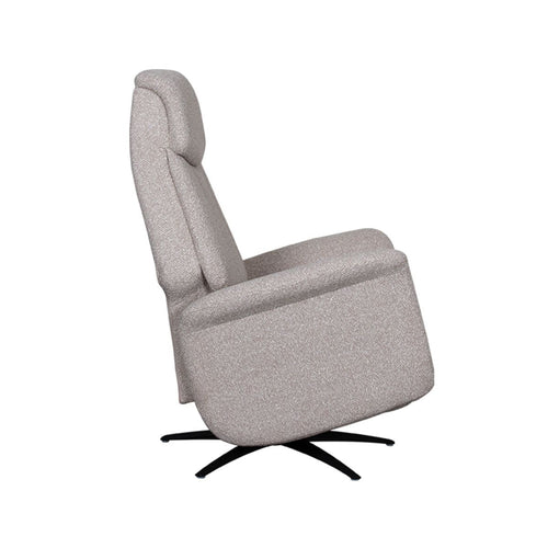 LABEL51 Fauteuil Oslo Elektrisch - Naturel Bouclé - Draaibaar