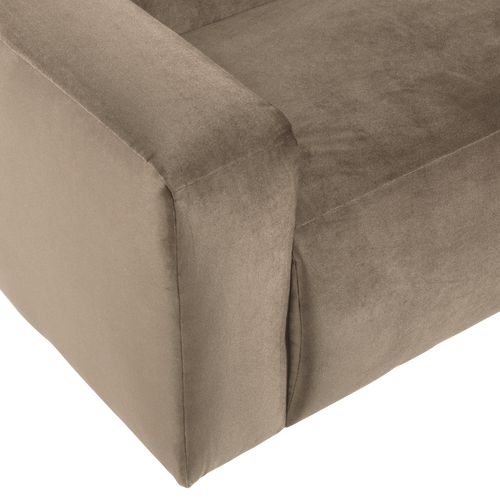 WOOOD 2-zits bank arm links Mojo Base - Velvet - Khaki - 74x185x97