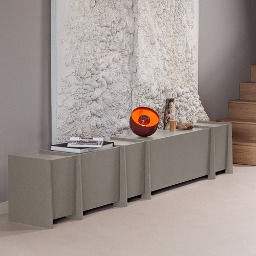 WOOOD tv meubel 102 cm Brock - Essen Fineer - Warmgrijs - 53x102x44