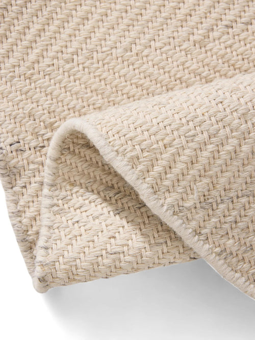 benuta wollen vloerkleed Lars - crème - ø 250 cm