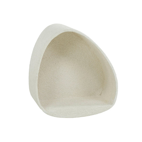 Giga Meubel Wandschap Stone Driehoek - Wit Marmer - 42x21x45cm - vtwonen shop