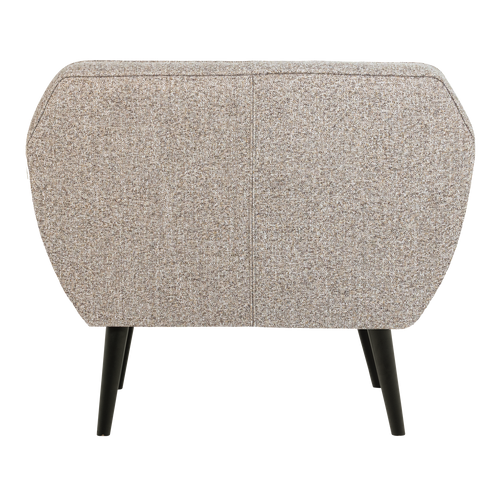 WOOOD fauteuil Rocco - Geweven Stof - Bruin Melange - 75x92x81