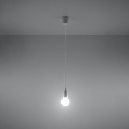 Sollux Lighting Hanglamp DIEGO 1 wit - 9x9x90cm