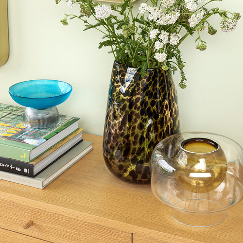 Hübsch vaas Lunar - glas - ø20xh16cm - vtwonen shop