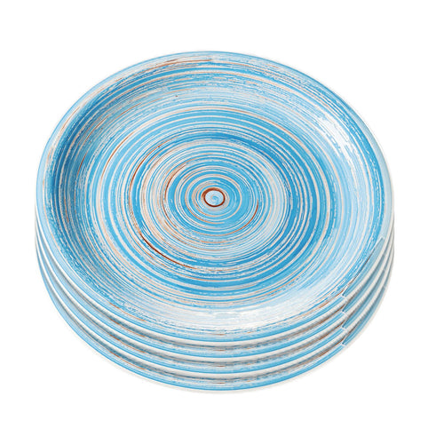 Kare Design Borden Swirl Ø27cm blauw (4/Set) - vtwonen shop