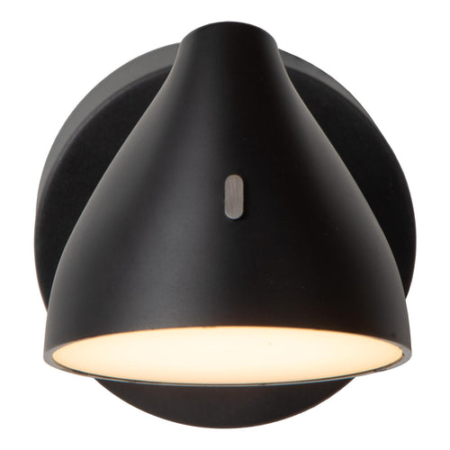 Lucide wandlamp MILNE - Geïntegreerde LED - Zwart