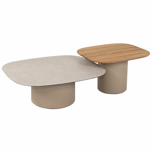 Taste by 4 Seasons loungetafels Demi 50x60 en 70x80 cm latte - set van 2 - vtwonen shop