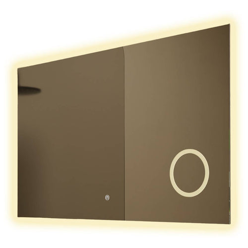 LOMAZOO badkamerspiegel Marseille - met LED verlichting & make up spiegel - rechthoekig - 100 x 60 cm