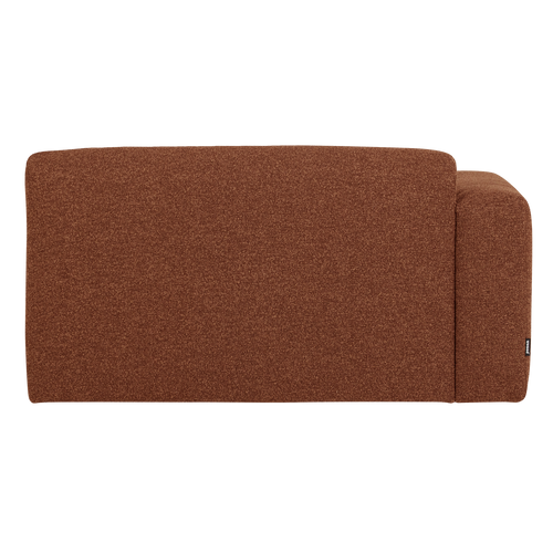 WOOOD 1,5-zits bank arm links Mojo Base - Bouclé - Roestbruin - 74x145x97