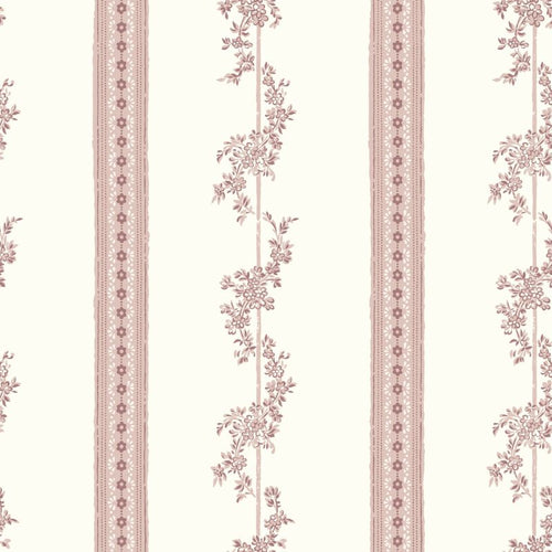 Borastapeter behang bloemen beige en roze - 53 cm x 10.05 m - 660048