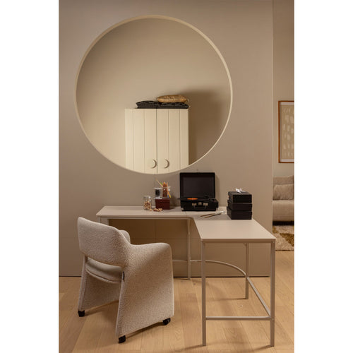 WOOOD eetkamerstoelen Lyric - Bouclé - Greige - Set van 6 - vtwonen shop