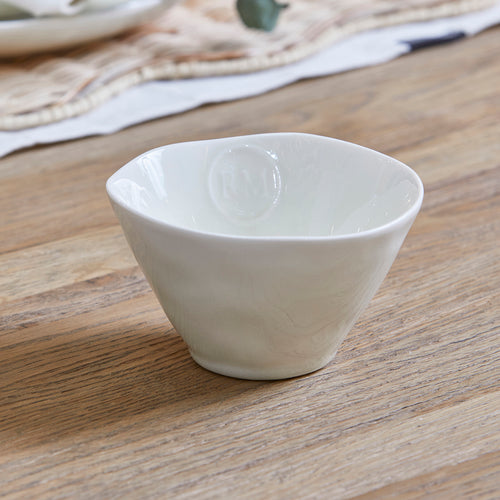 Rivièra Maison Portofino Bowl white M - Porselein - Wit - vtwonen shop