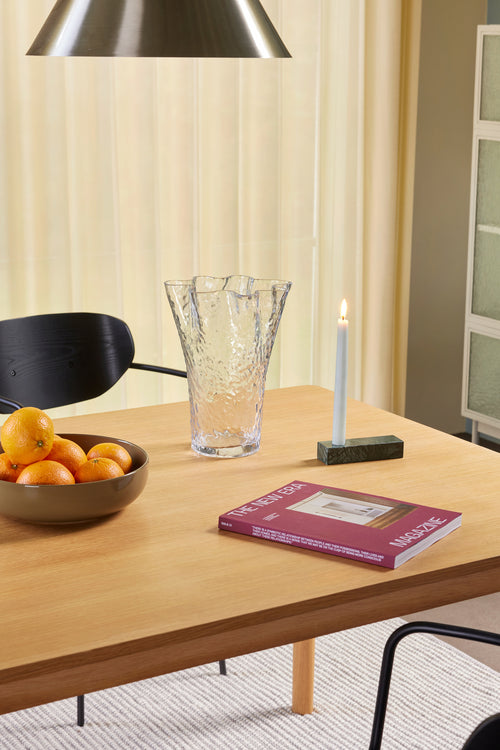 Hübsch vaas Ruffle - glas - ø23xh30cm - vtwonen shop