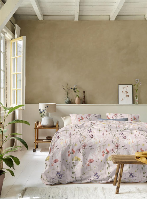 Ariadne at Home dekbedovertrek Flowerlove - 200x200/220 cm - zand