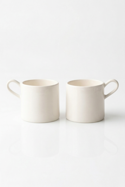 vtwonen - Waxinelichthouder - Keramiek - 8,5x6x7cm - Set van 2