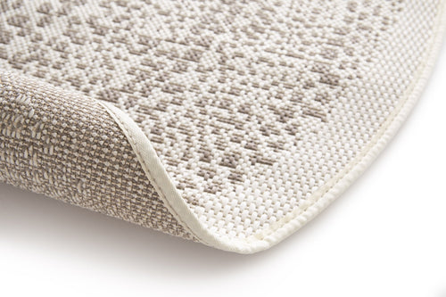 AFK Living vloerkleed Tribal - voor binnen en buiten - beige - 120 x 120 cm - vtwonen shop