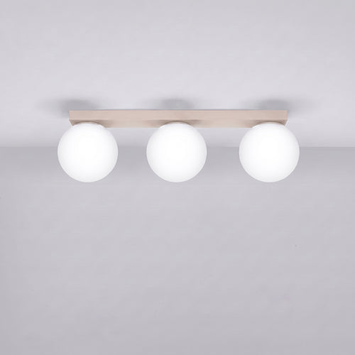 Sollux Lighting Plafondlamp YOLI 3 taupe - 50x12x14,5cm