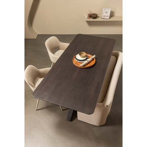 WOOOD bankje Zone - Polyester - Beige - 58x160x55 - vtwonen shop