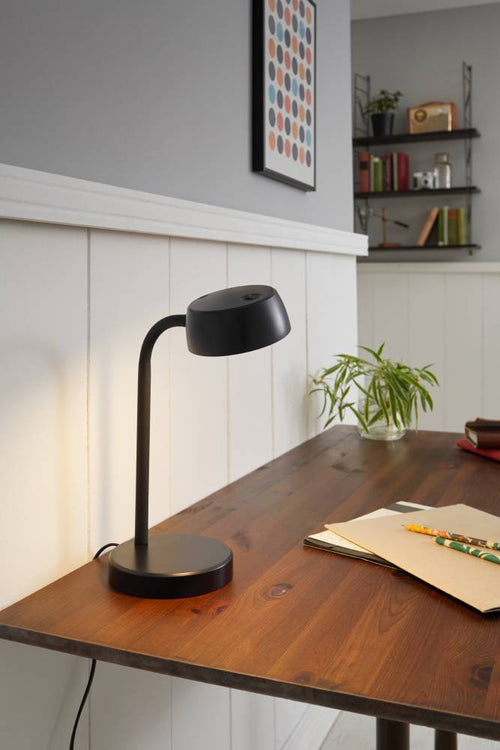 EGLO tafellamp Cabales - 14 cm - zwart - vtwonen shop