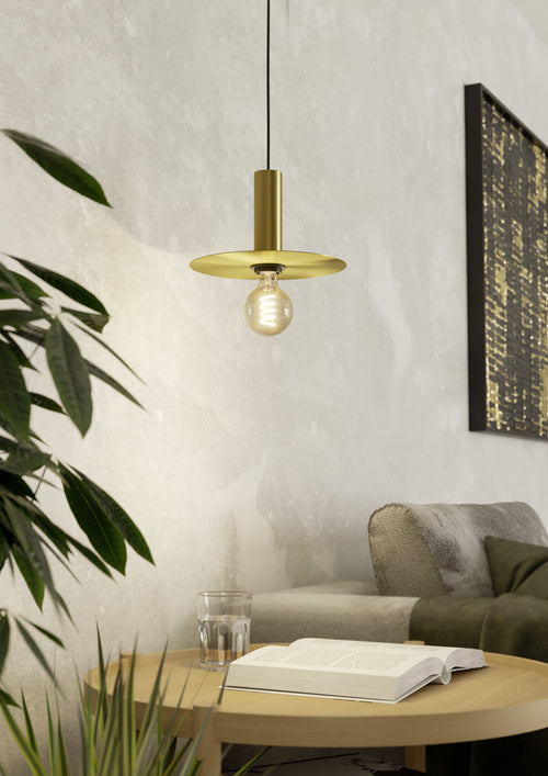 EGLO hanglamp Escandell - e27 - 25 cm - zwart/goud - vtwonen shop