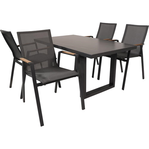 Lesli Living bistrostoel Tarragona - zwart - 56x65x88cm