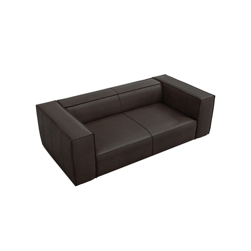 Cosmopolitan Design - Bank Turin 2-zits, echt leer grafiet - 100x212x68cm