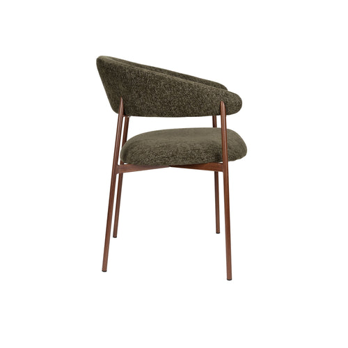 Housecraft Living Richard Eetkamerstoelen Armleuning Gemêleerd Groen - Set van 2