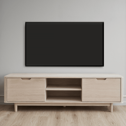 Furnhouse tv-meubel Nyborg - Witte olie - MDF, Eikenfineer - 45x180x52