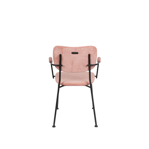 Zuiver Benson Eetkamerstoelen met armleuning Roze - Set van 2 - vtwonen shop